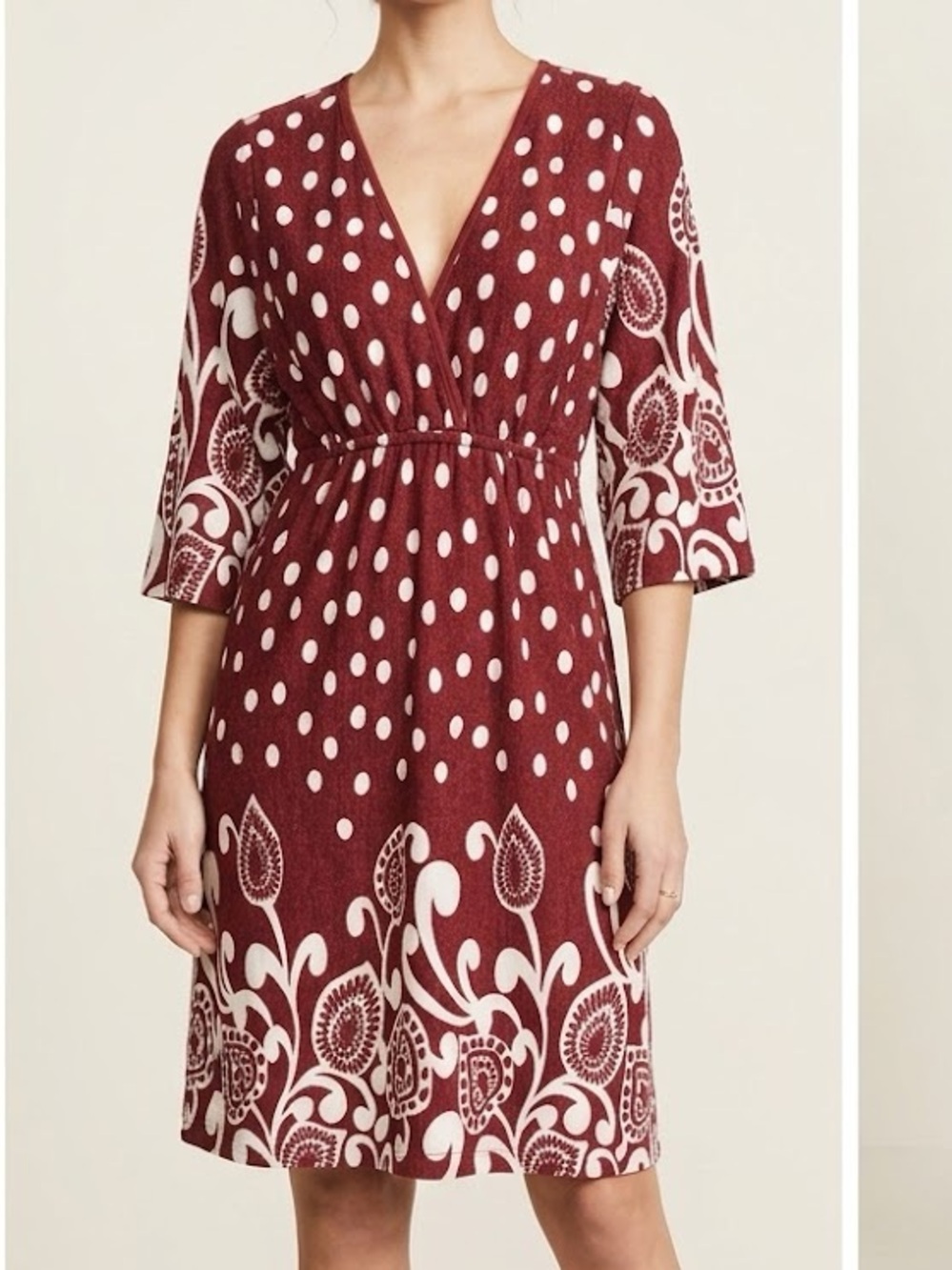 Poppy Garden Sweater V neck Valentine’s dress